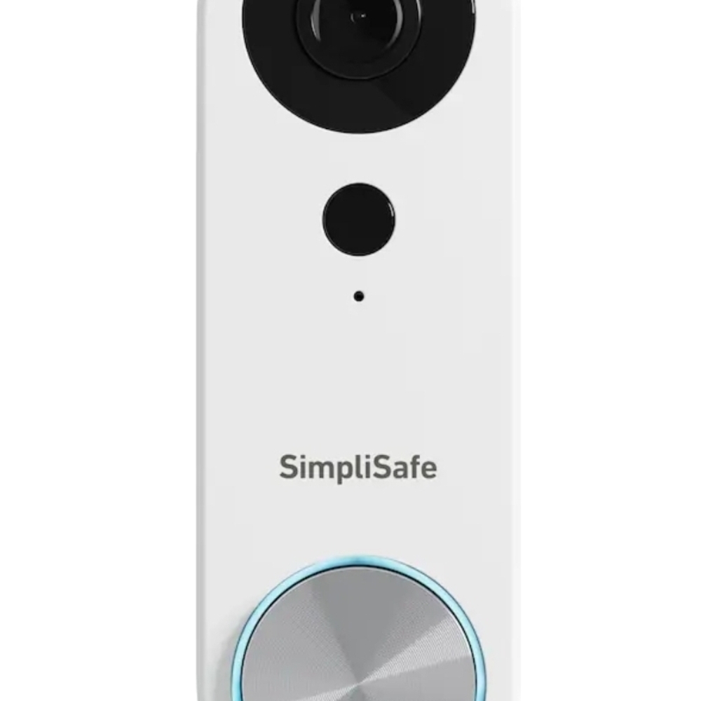 SimpliSafe Video Doorbell Pro - White with Black Lens